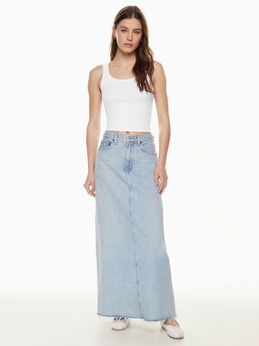 AGOLDE Hilla Maxi Jean Skirt